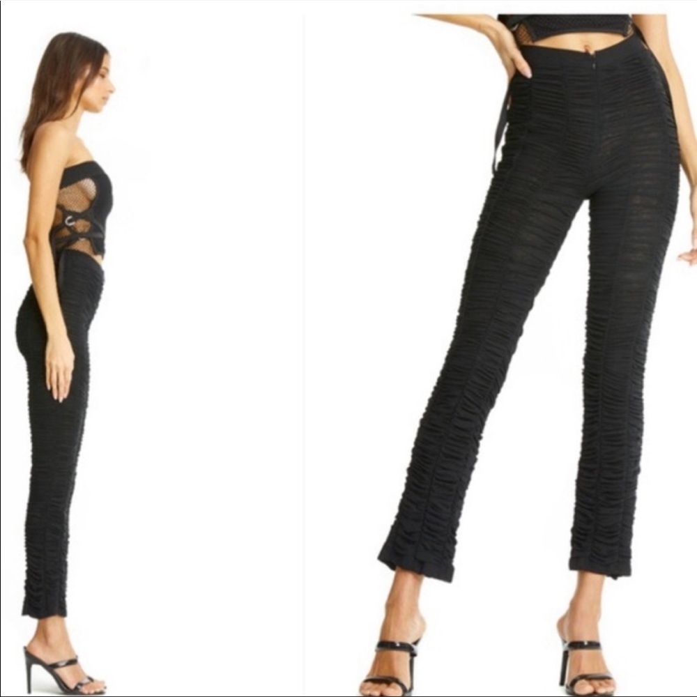 I.AM.GIA Ophelia pants ruched black gia5785 Sz XS